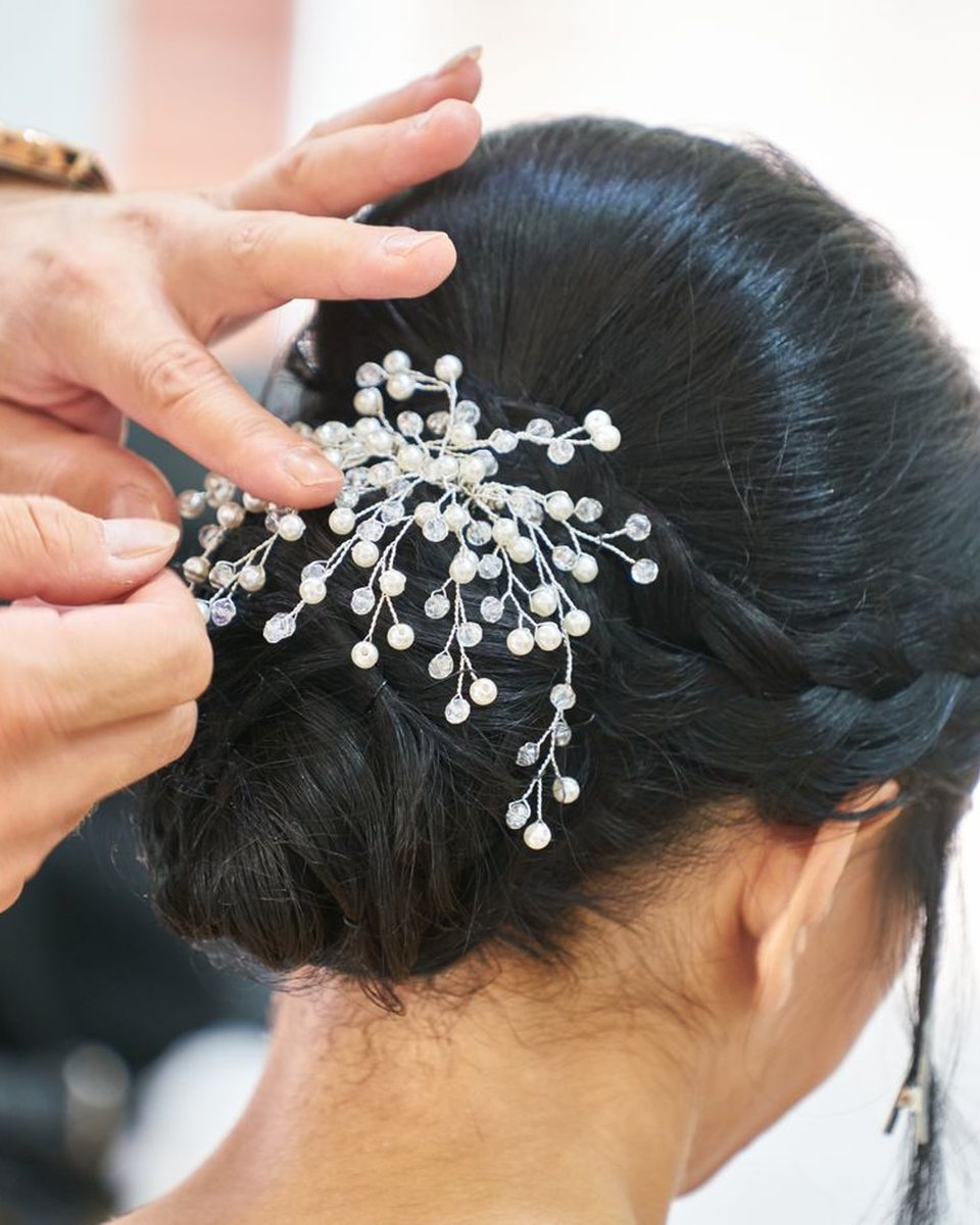 Bridal hair detail from the Instagram feed